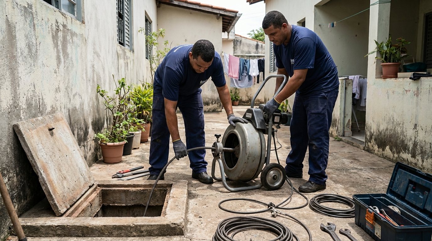 Desentupimento de esgoto em Teresina-PI