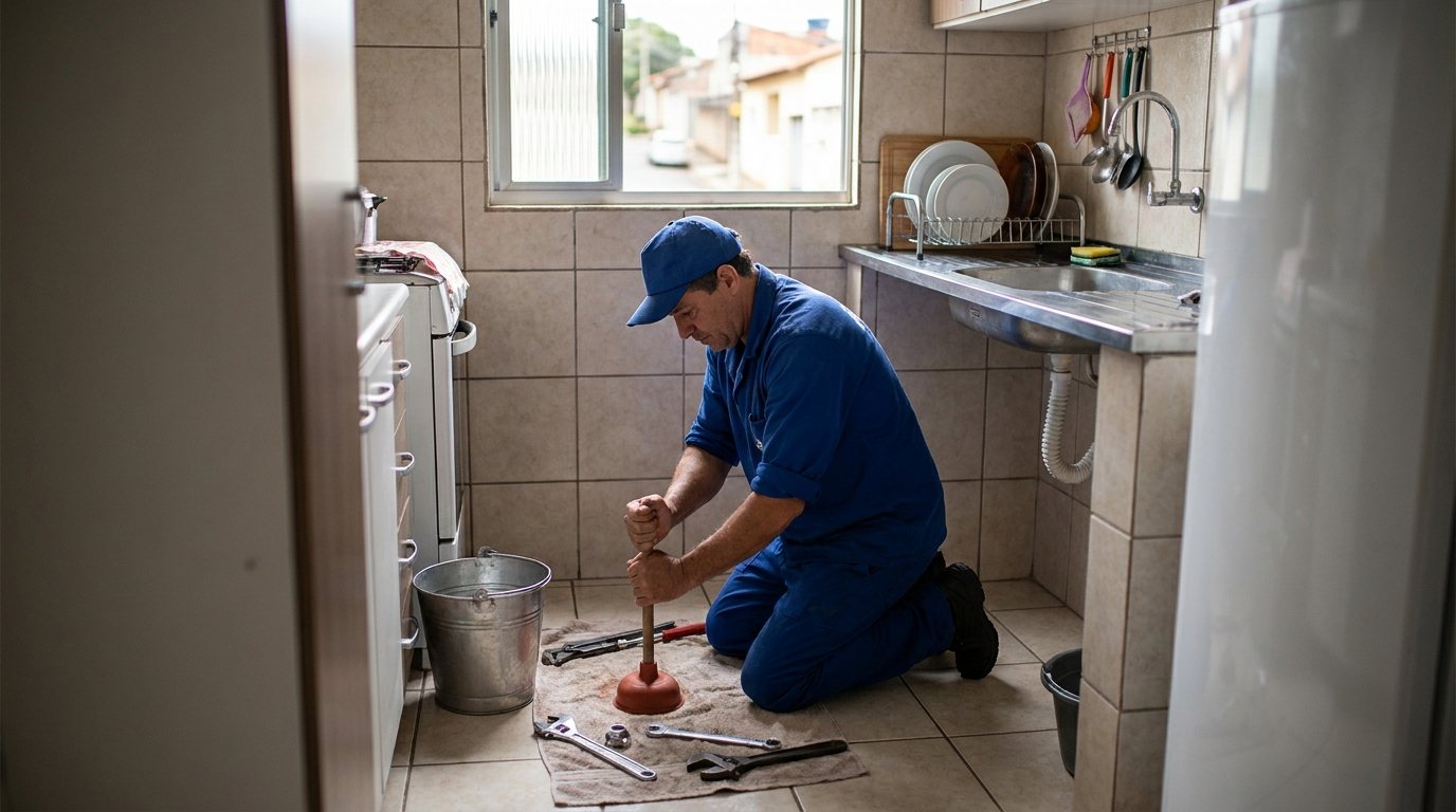 Desentupimento de Pia, Ralo, Vaso e Esgoto