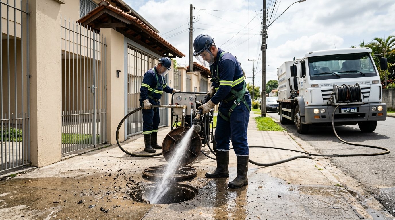 Jateamento hidráulico em Teresina-PI